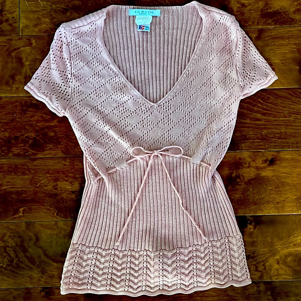 Dusty Pink Sweater Top